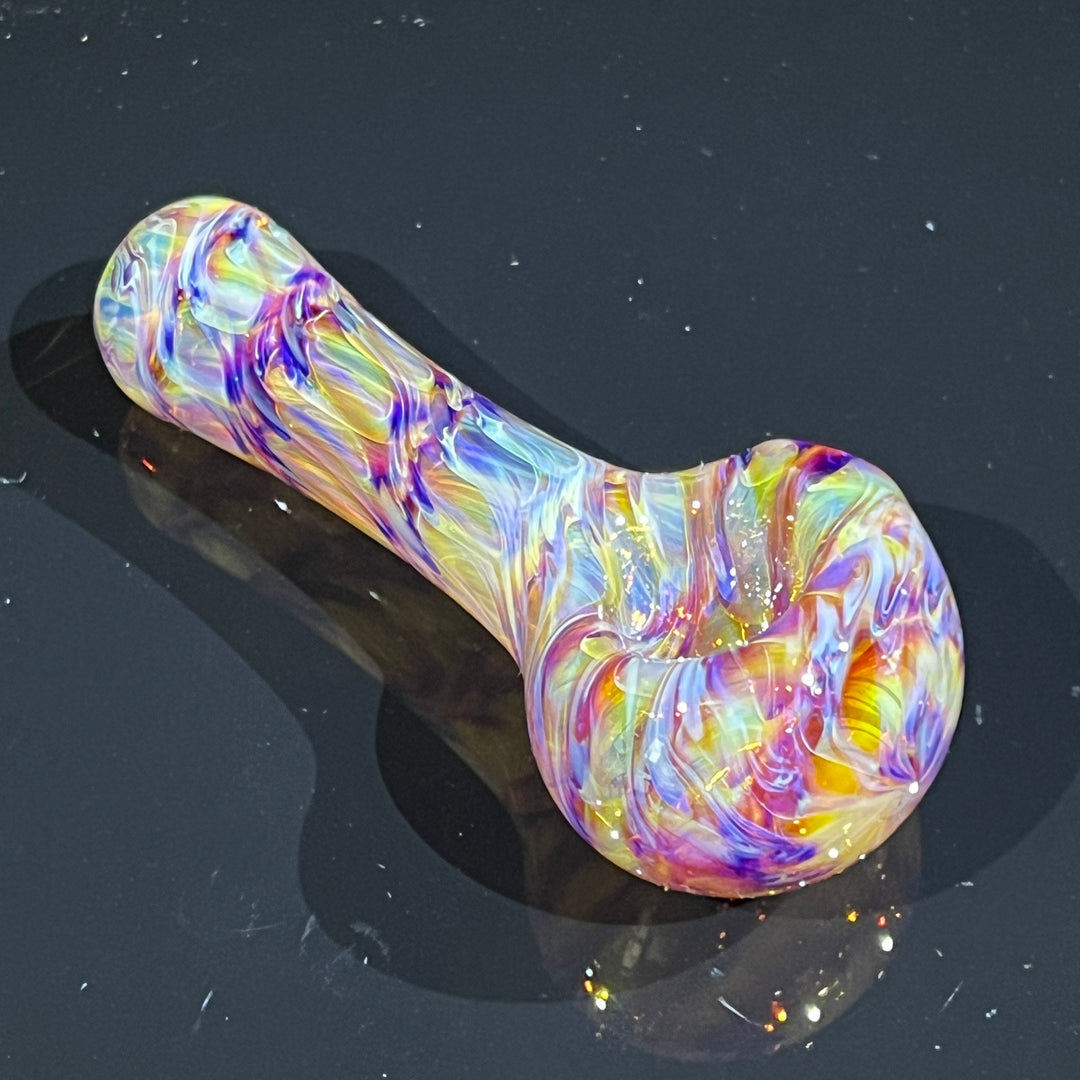 Multi-colored Purple Pipe Glass Pipe Jedi Glassworks