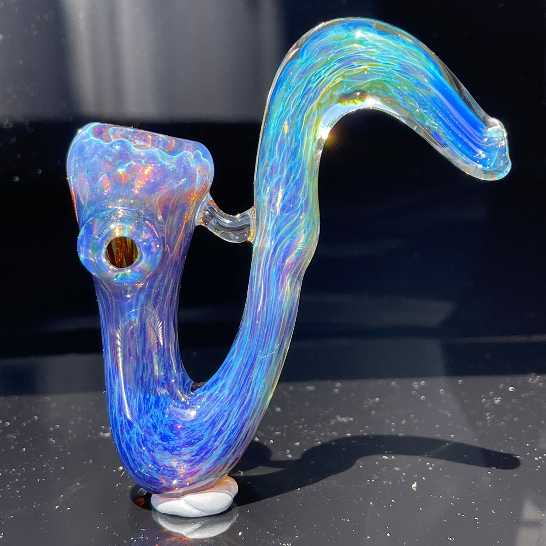 Purple Nebula Swoop Pipe Glass Pipe Tako Glass   