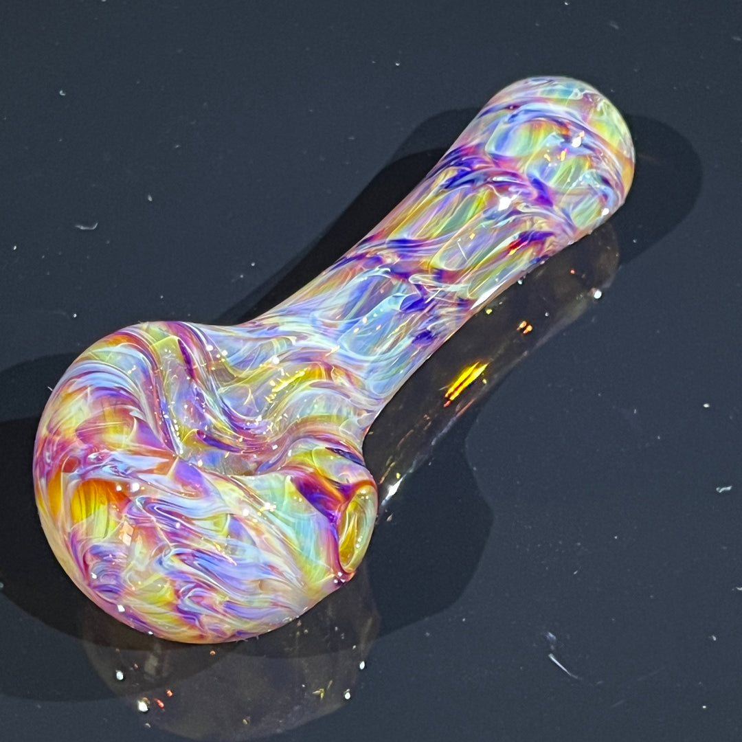 Multi-colored Purple Pipe Glass Pipe Jedi Glassworks