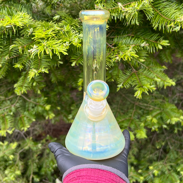 8" Fumed Beaker Bong Glass Pipe Mary Jane's Glass   