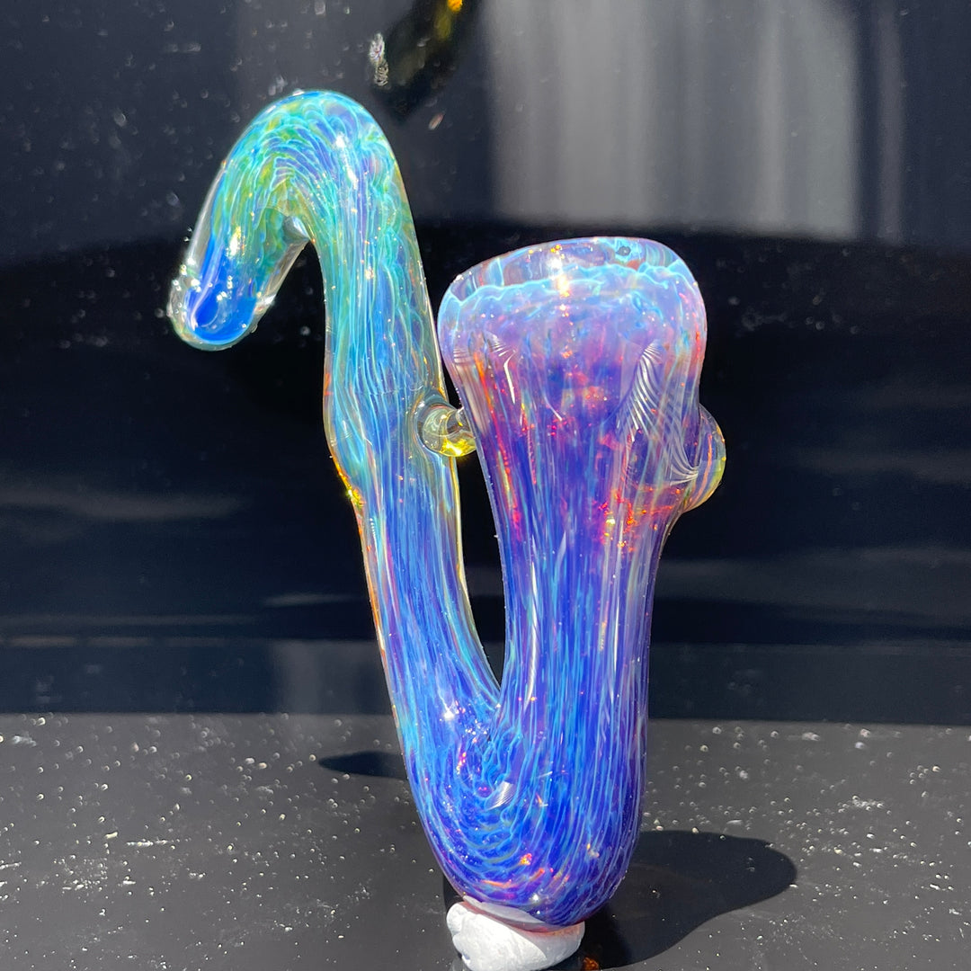 Purple Nebula Swoop Pipe Glass Pipe Tako Glass   