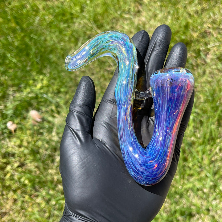 Purple Nebula Swoop Pipe Glass Pipe Tako Glass   