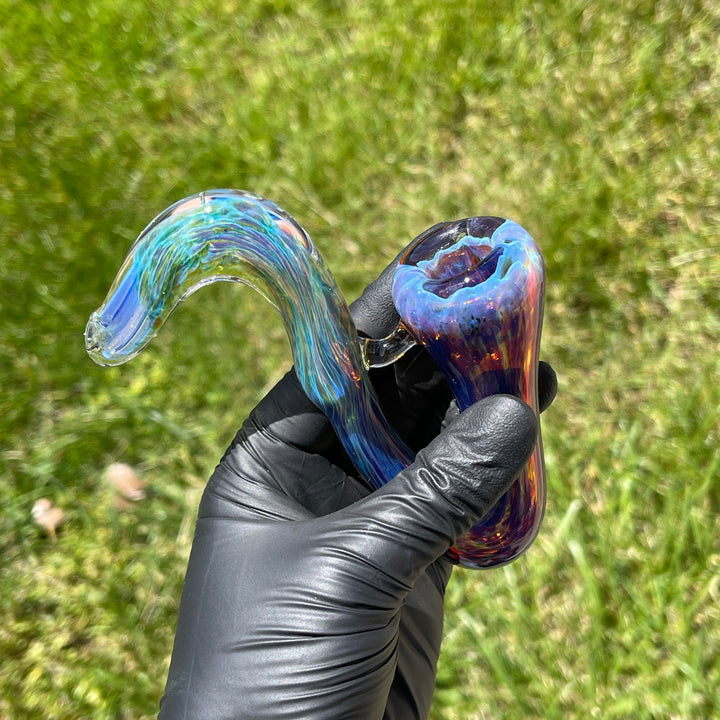 Purple Nebula Swoop Pipe Glass Pipe Tako Glass   