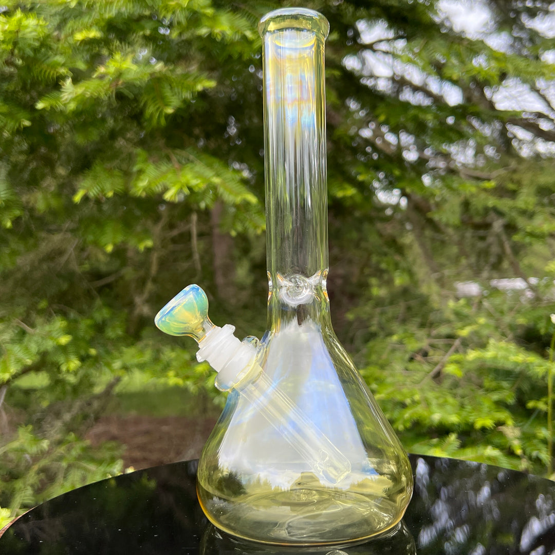 10" Fumed Beaker Bong Glass Pipe Mary Jane's Glass   