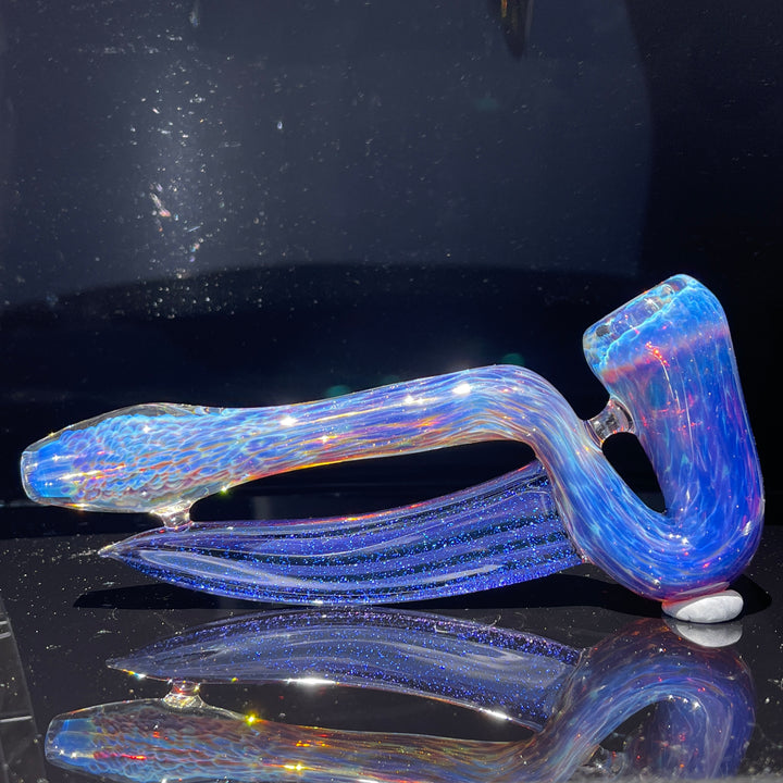 Purple Nebula Swoop Pipe Glass Pipe Tako Glass   