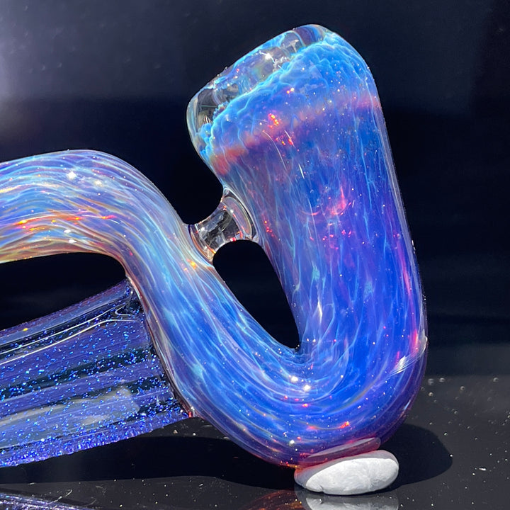 Purple Nebula Swoop Pipe Glass Pipe Tako Glass   