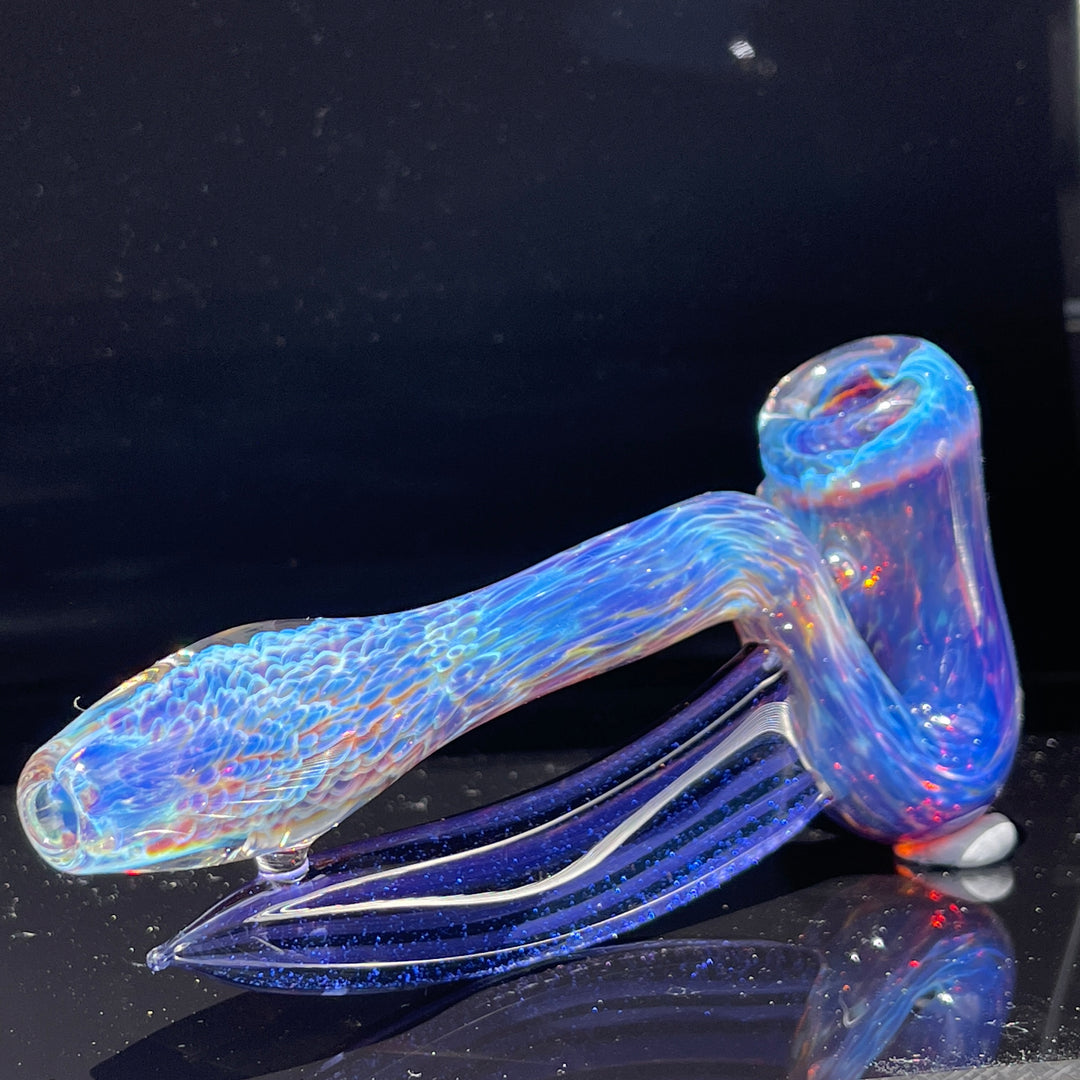 Purple Nebula Swoop Pipe Glass Pipe Tako Glass   