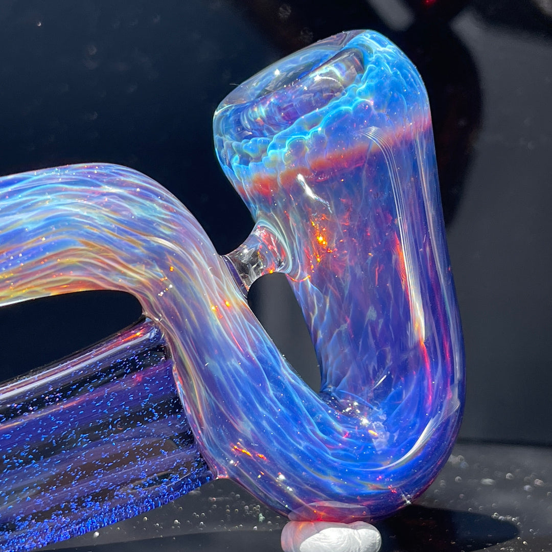 Purple Nebula Swoop Pipe Glass Pipe Tako Glass   