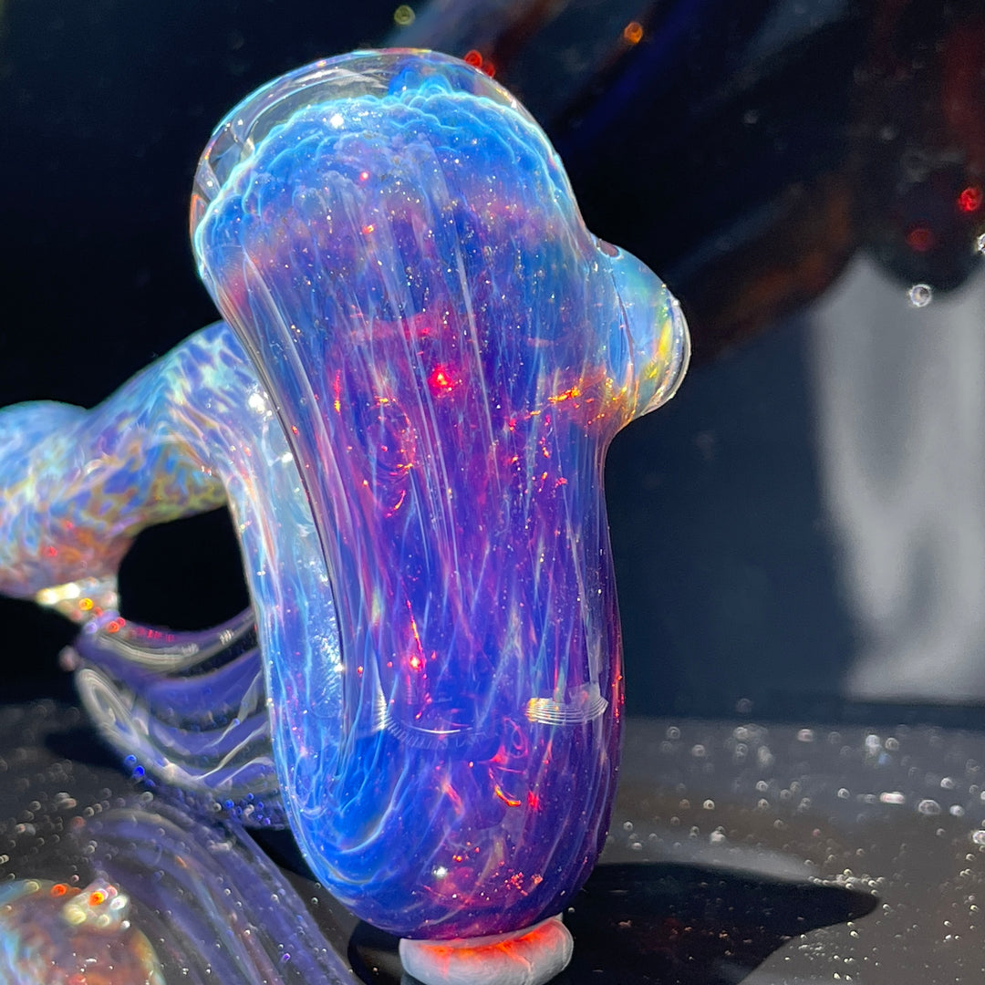 Purple Nebula Swoop Pipe Glass Pipe Tako Glass   