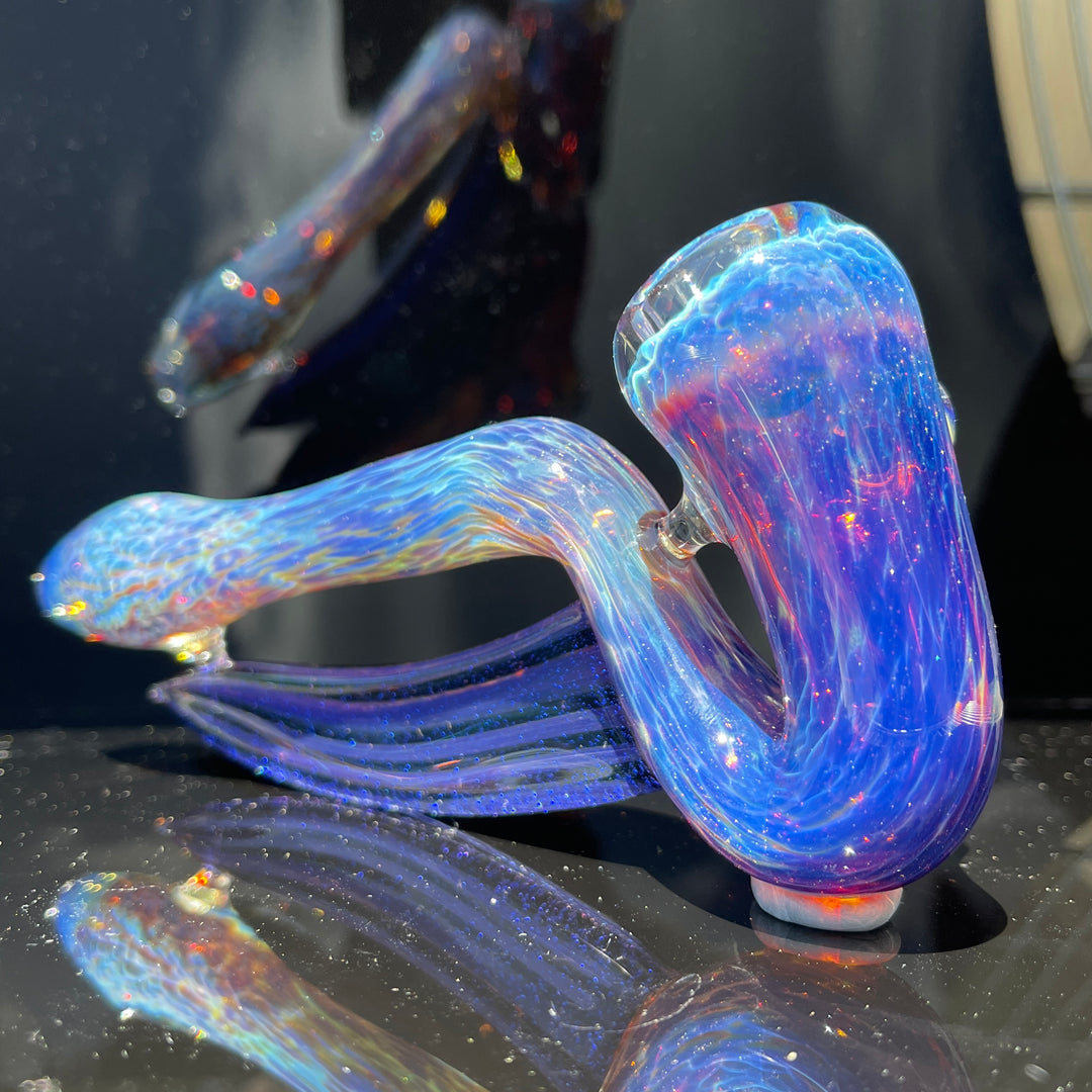 Purple Nebula Swoop Pipe Glass Pipe Tako Glass   