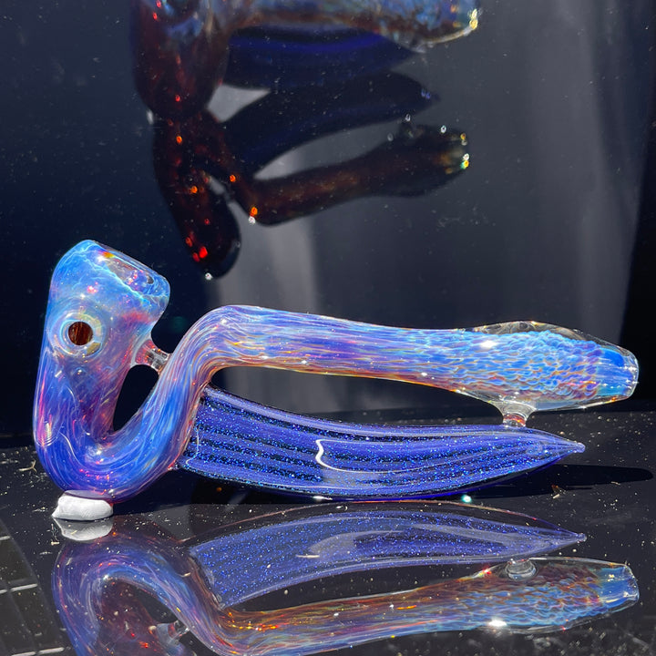 Purple Nebula Swoop Pipe Glass Pipe Tako Glass   