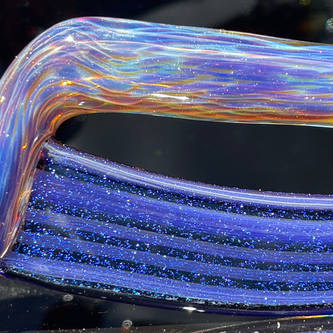 Purple Nebula Swoop Pipe Glass Pipe Tako Glass   