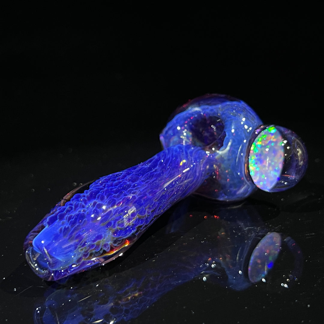 Purple Plasma Pipe with Huge Opal Coin + Case Combo Glass Pipe Tako Glass   