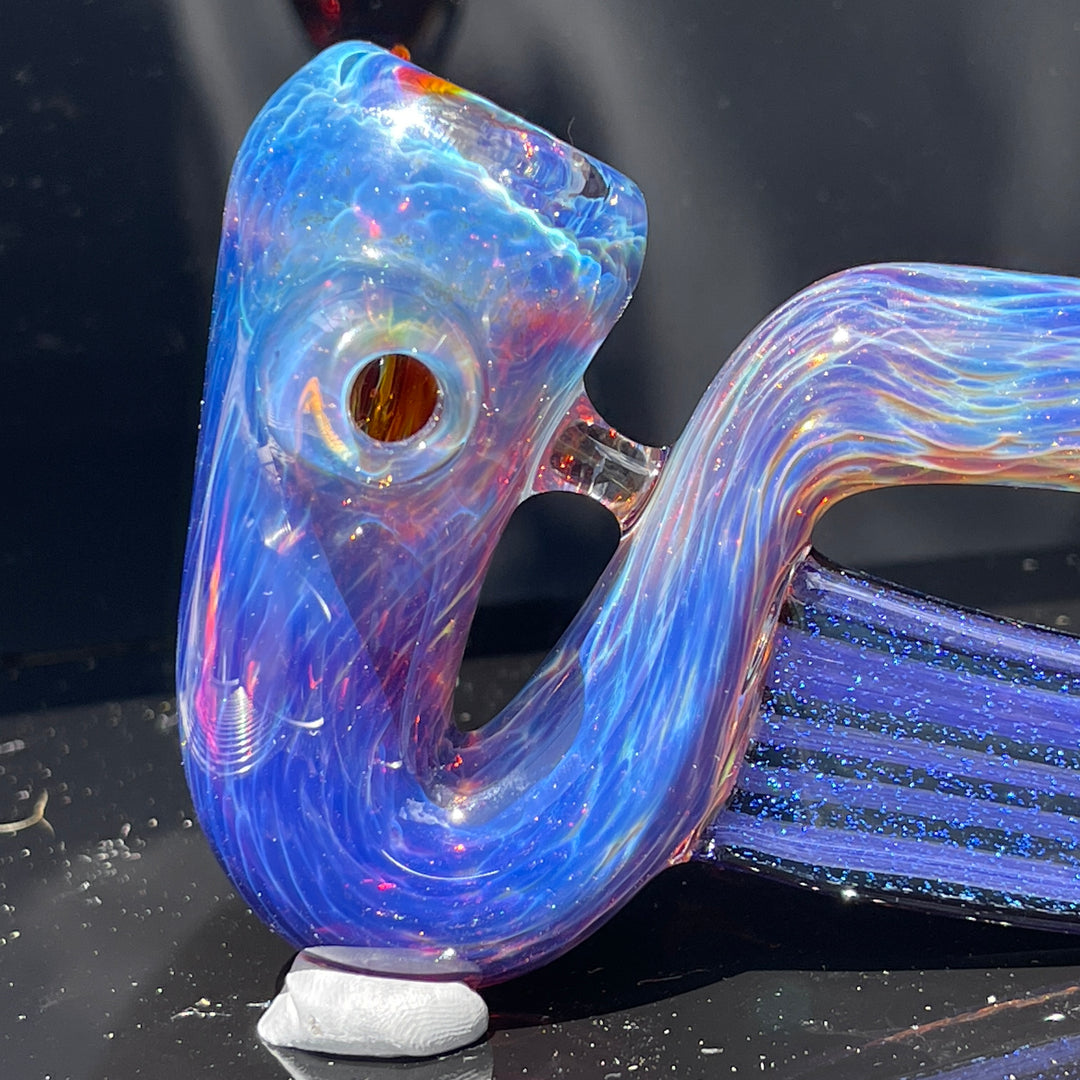 Purple Nebula Swoop Pipe Glass Pipe Tako Glass   