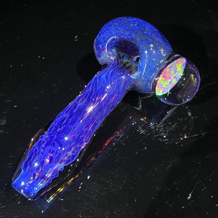 Purple Plasma Pipe with Huge Opal Coin + Case Combo Glass Pipe Tako Glass   