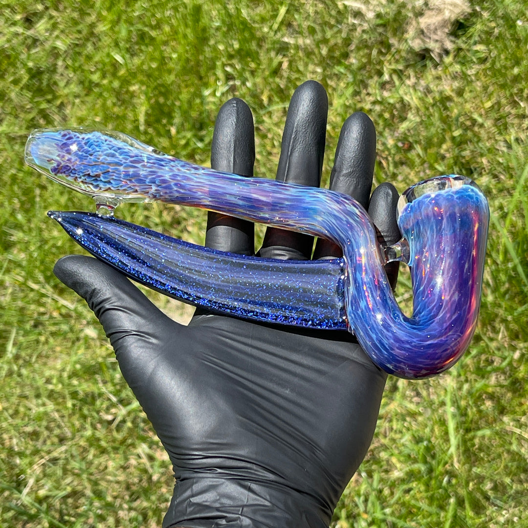 Purple Nebula Swoop Pipe Glass Pipe Tako Glass   