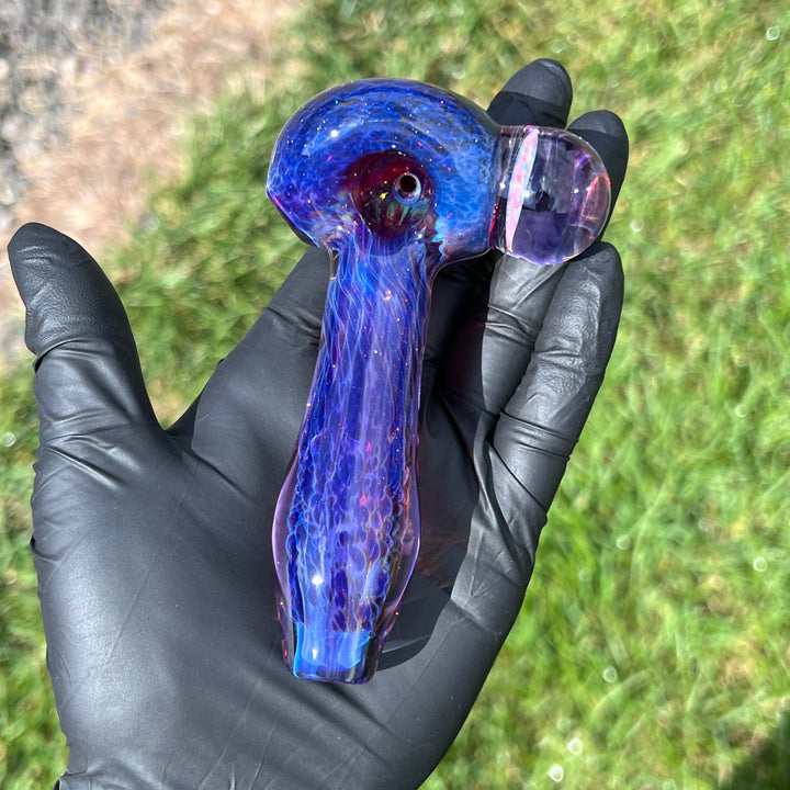 Purple Plasma Pipe with Huge Opal Coin + Case Combo Glass Pipe Tako Glass   