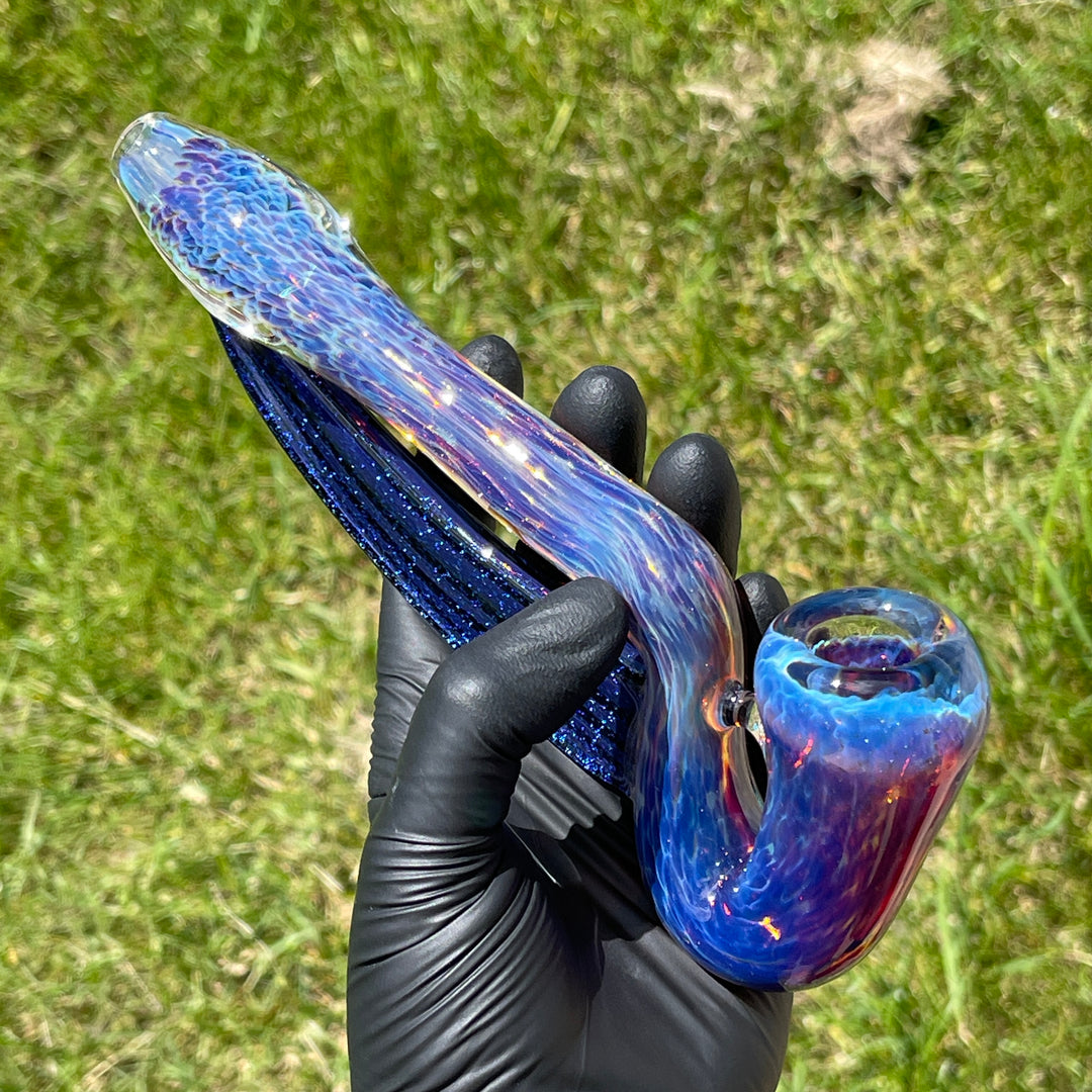 Purple Nebula Swoop Pipe Glass Pipe Tako Glass   