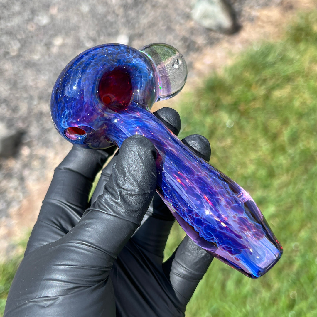 Purple Plasma Pipe with Huge Opal Coin + Case Combo Glass Pipe Tako Glass   