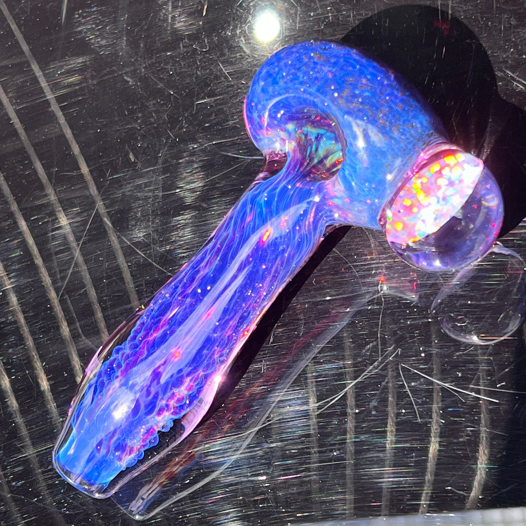 Purple Plasma Pipe with Huge Opal Coin + Case Combo Glass Pipe Tako Glass   