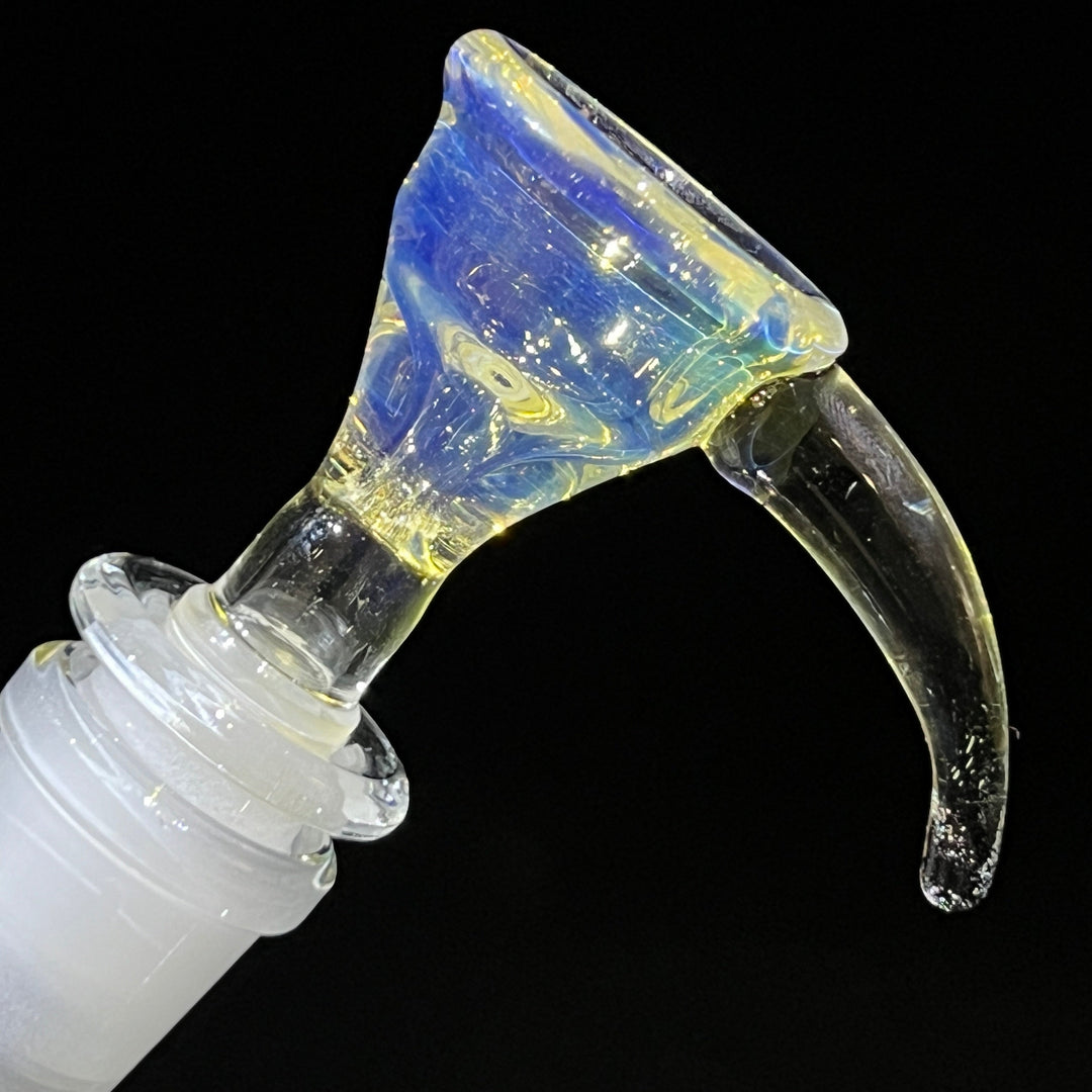 Lustrous Iridescent Bong 13" + Pull Slide Combo Glass Pipe TG   