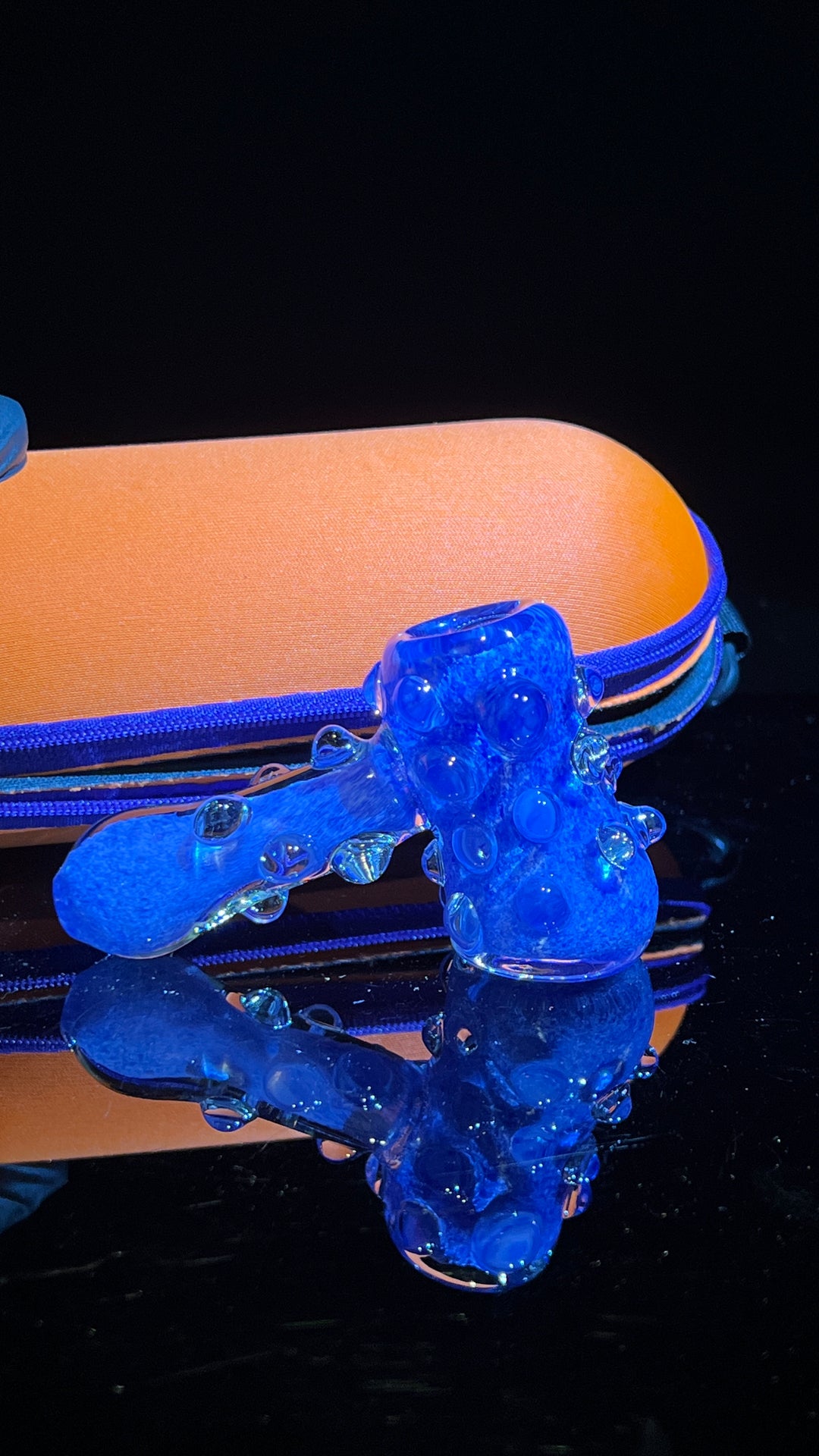 Sky Blue Marble Hammer + Case Combo Glass Pipe TG