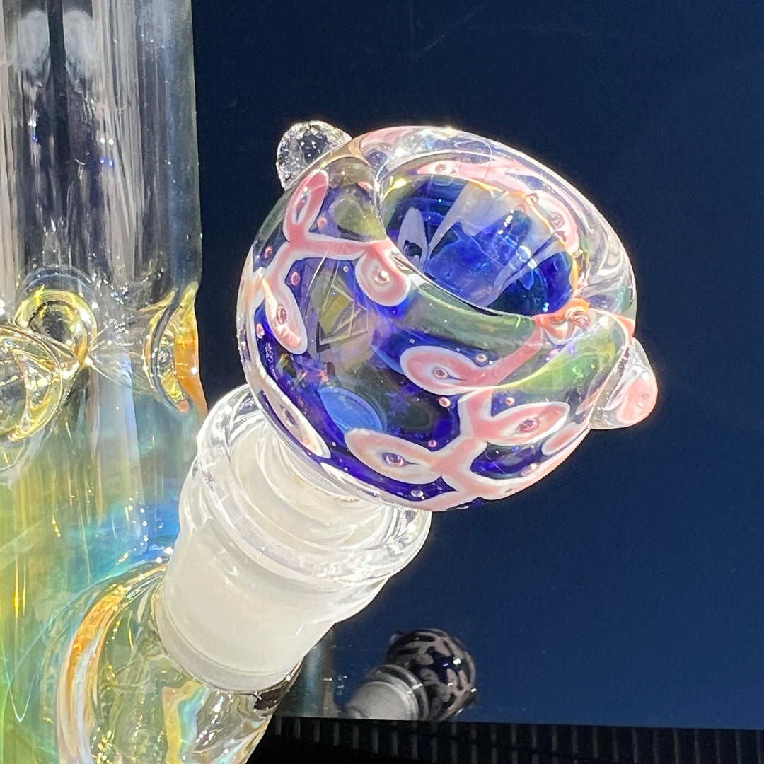 50 X 5 Fumed Beaker Bong 10" + Pull Slide Combo Glass Pipe TG   