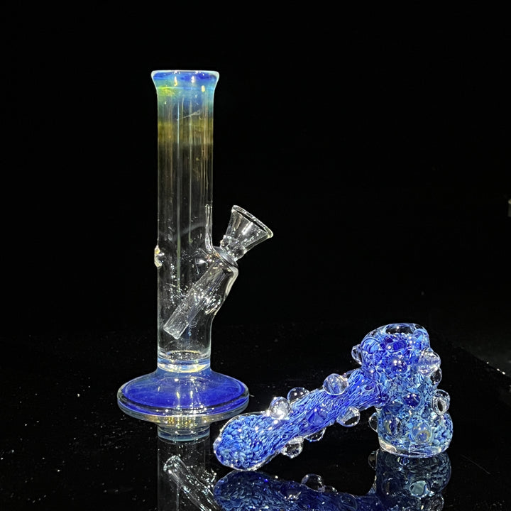 Mini Bong + Ocean Blue Hammer Combo Glass Pipe Mary Jane's Glass