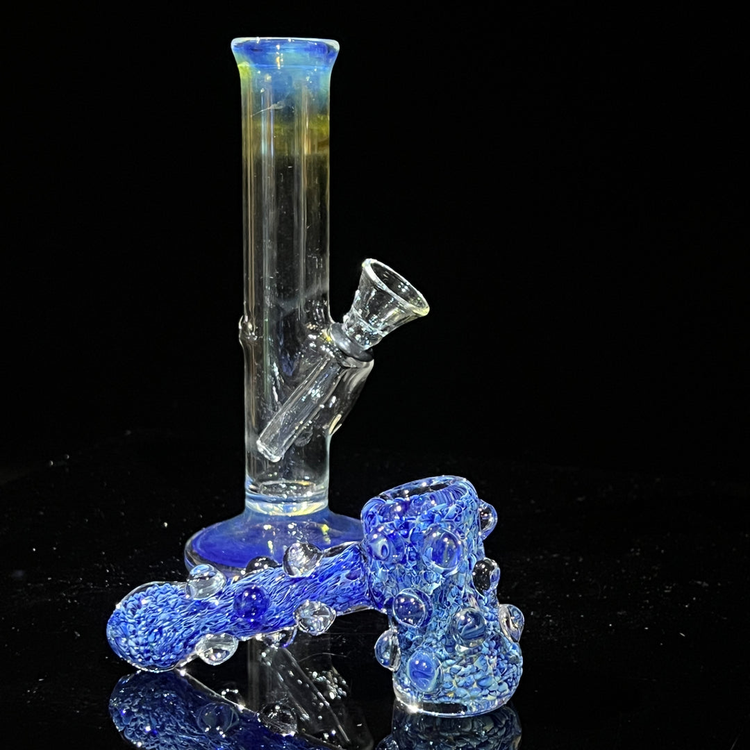 Mini Bong + Ocean Blue Hammer Combo Glass Pipe Mary Jane's Glass