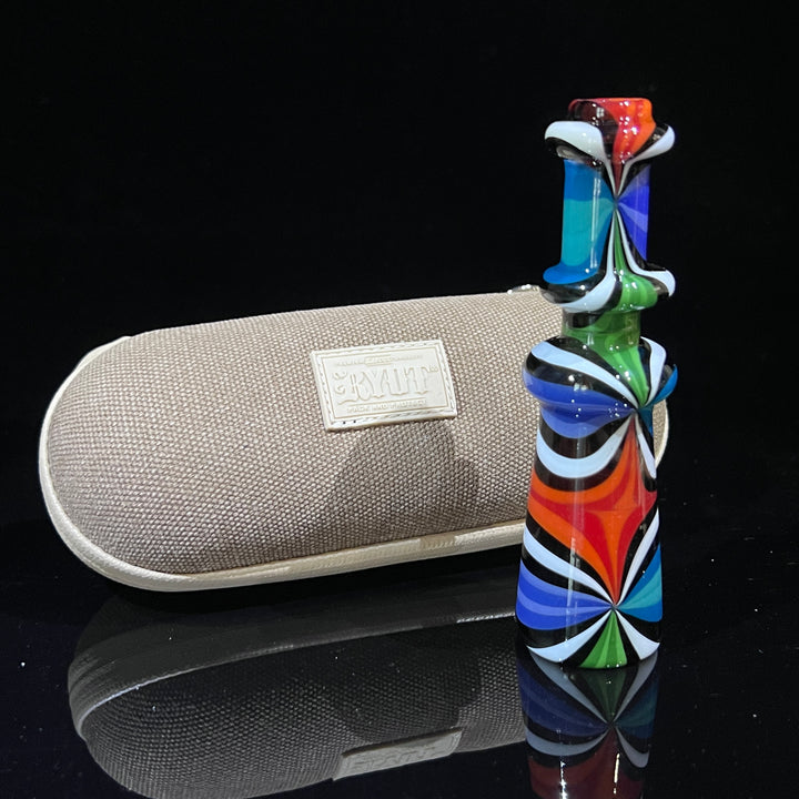 Heady Beachball Chillum + Case Combo Glass Pipe TG   