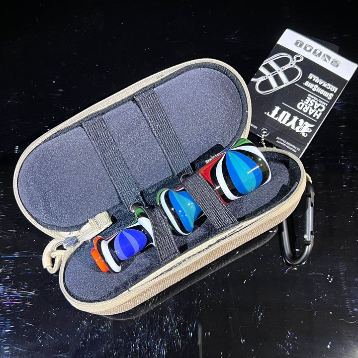 Heady Beachball Chillum + Case Combo Glass Pipe TG   