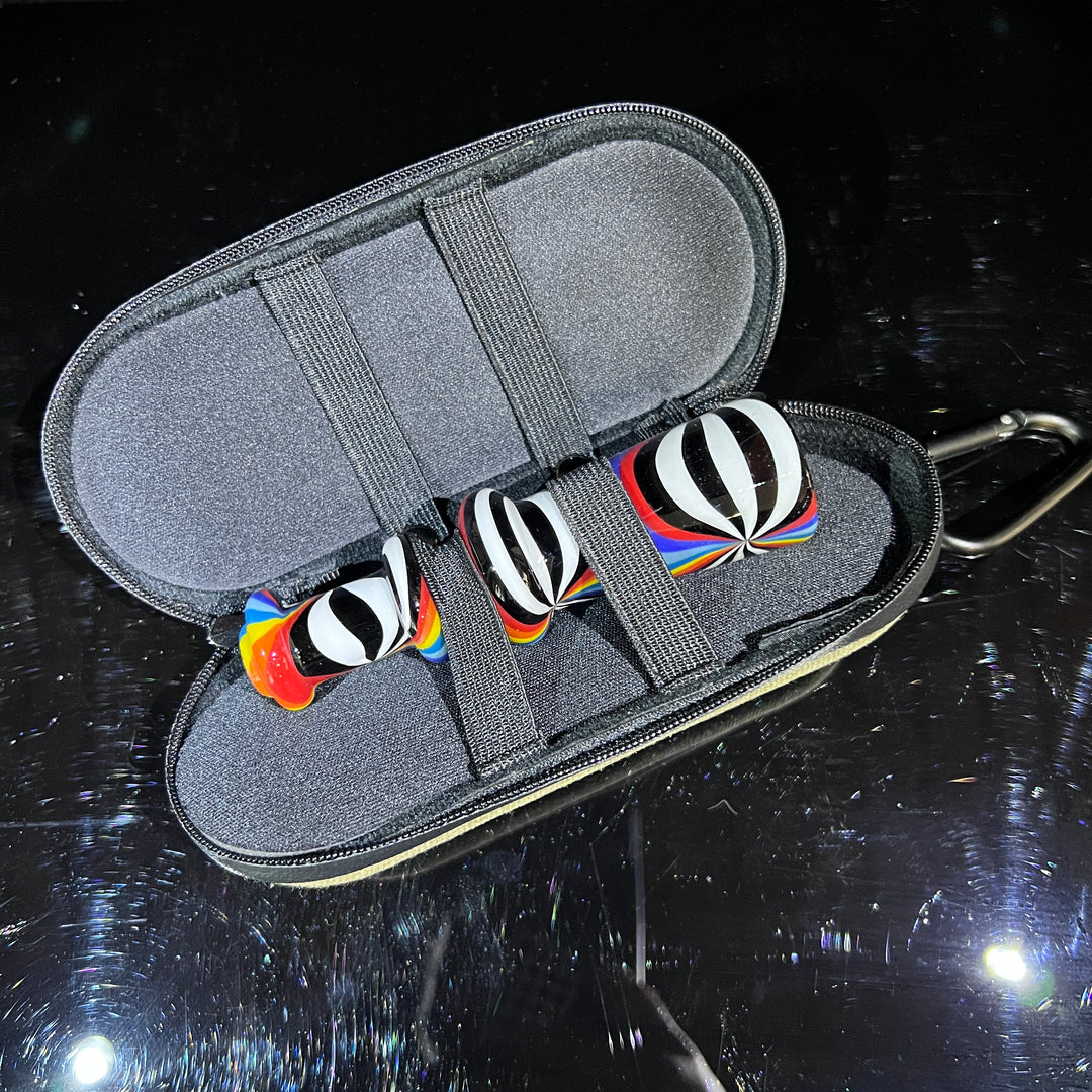 Heady Beachball Chillum + Case Combo Glass Pipe TG   