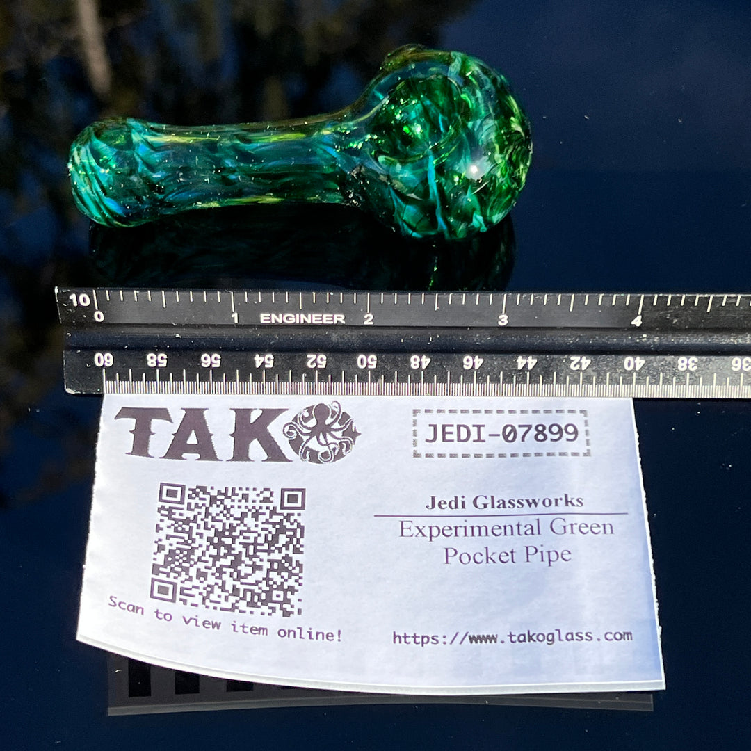 Experimental Green Pocket Pipe Glass Pipe Jedi Glassworks