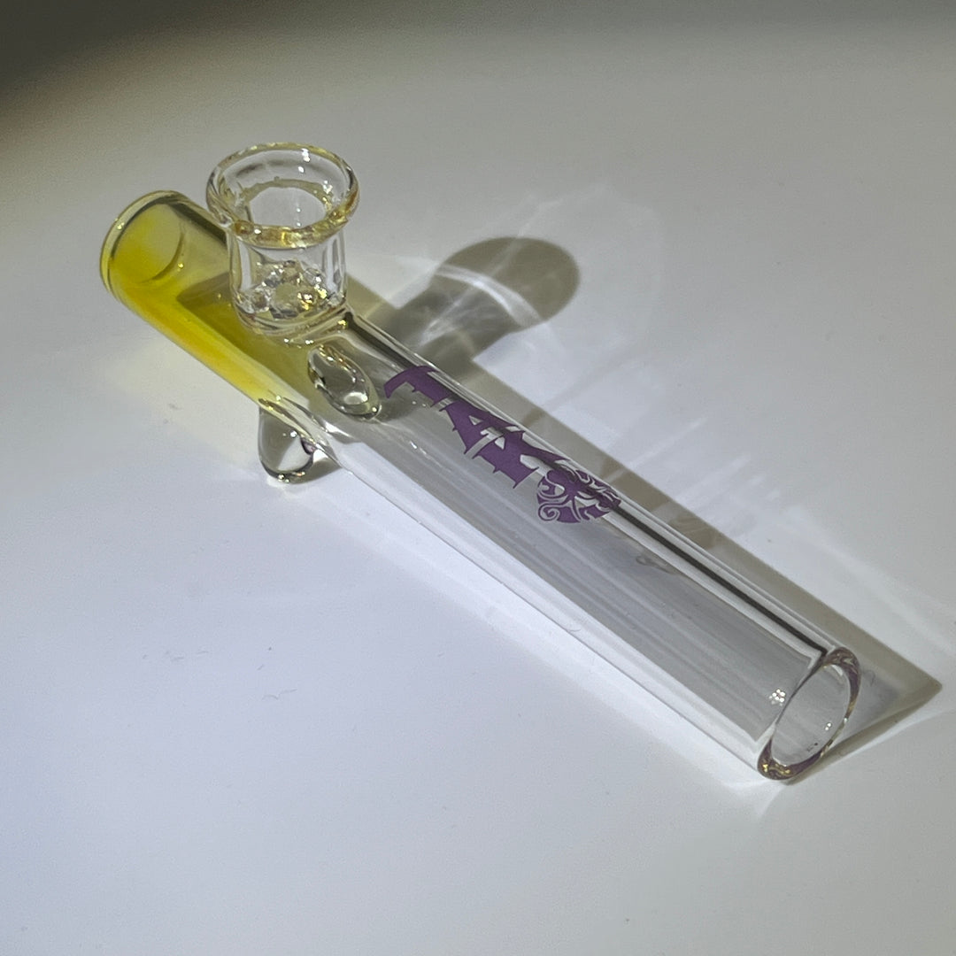 Silver Fume Shooter Glass Pipe Tako Glass