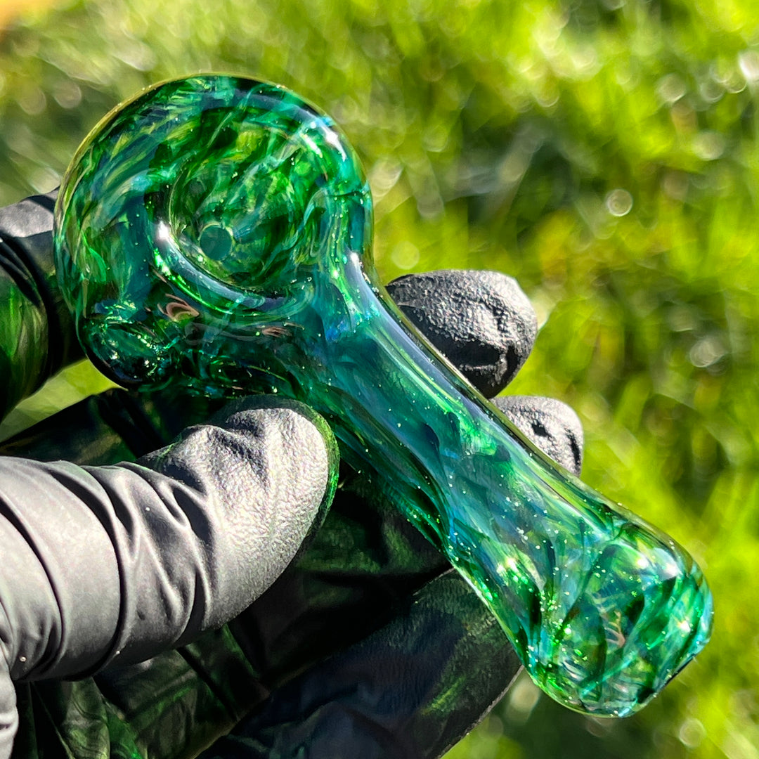 Experimental Green Pocket Pipe Glass Pipe Jedi Glassworks