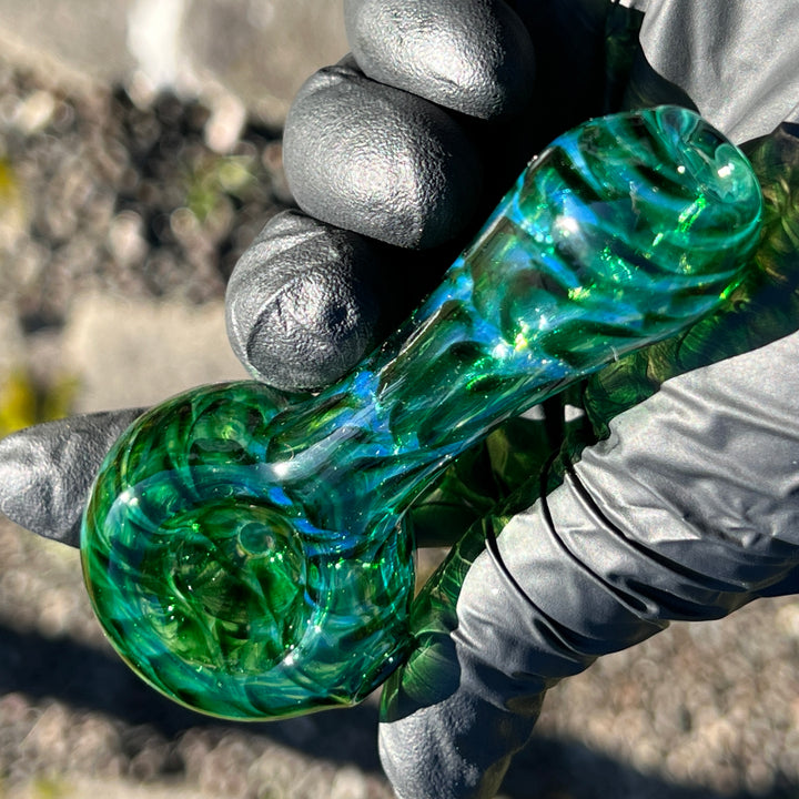 Experimental Green Pocket Pipe Glass Pipe Jedi Glassworks