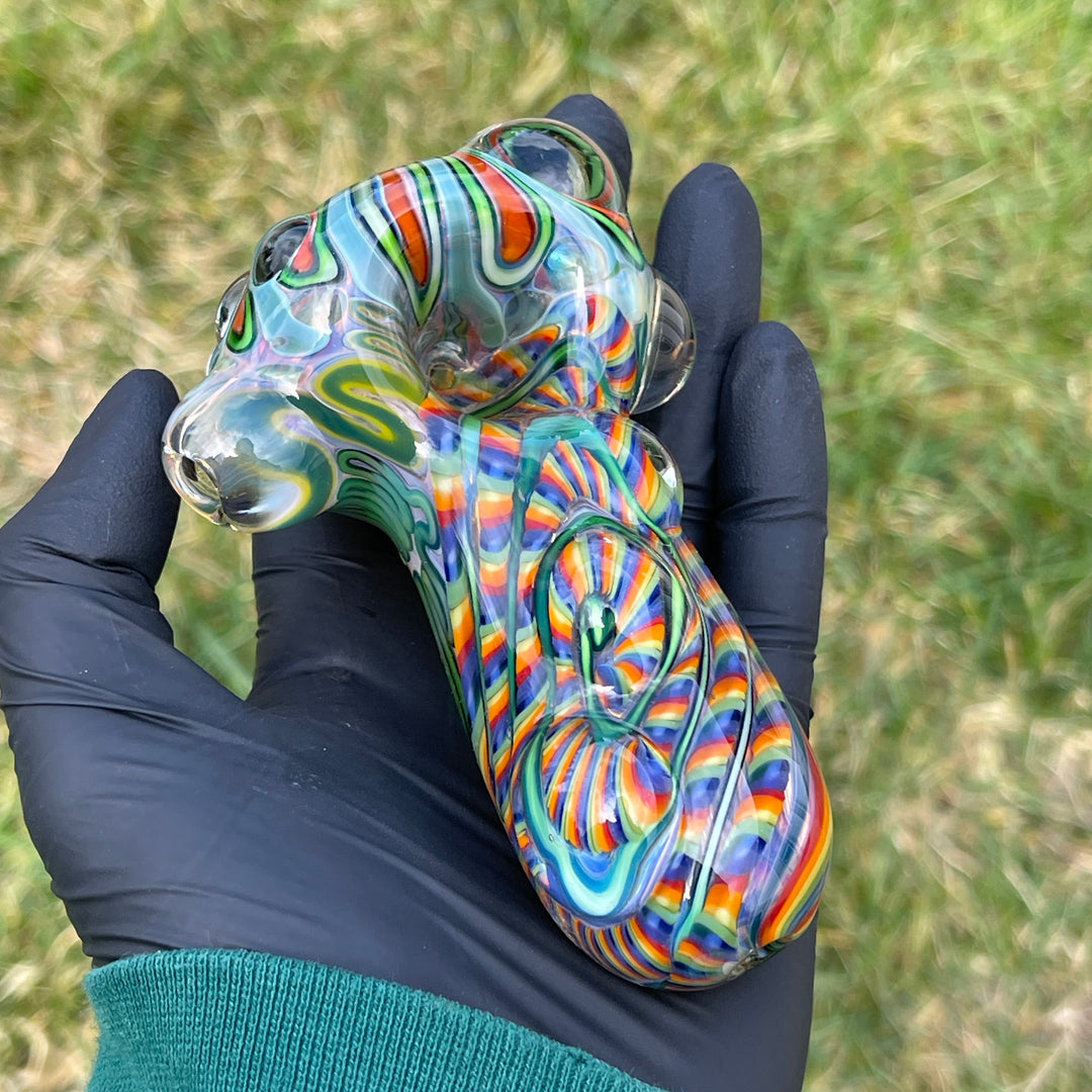 Inside Out Chonker Pipe Glass Pipe Pattymelt Glass   