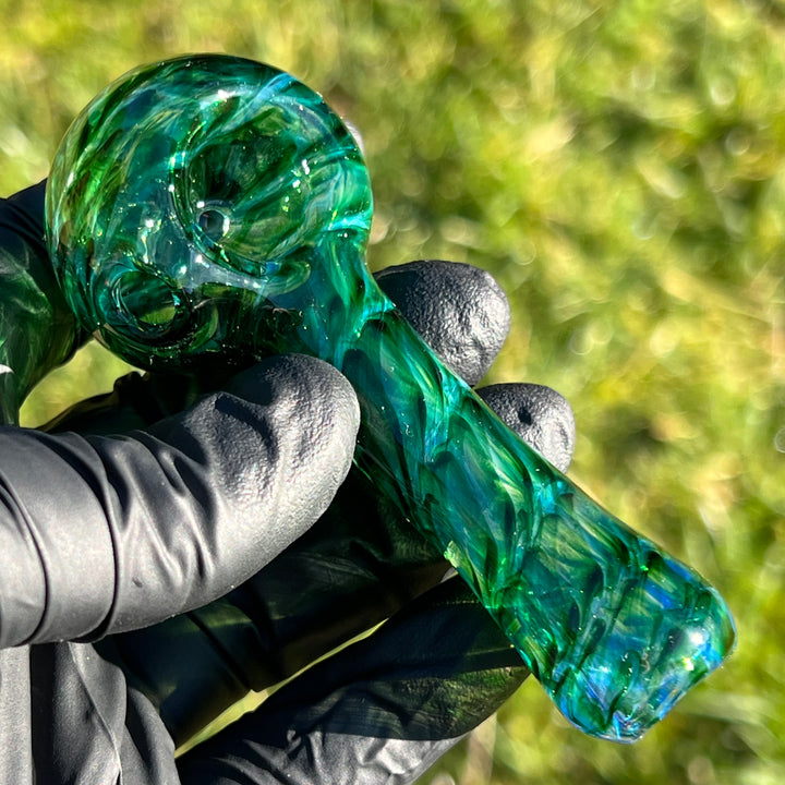 Experimental Green Pocket Pipe Glass Pipe Jedi Glassworks