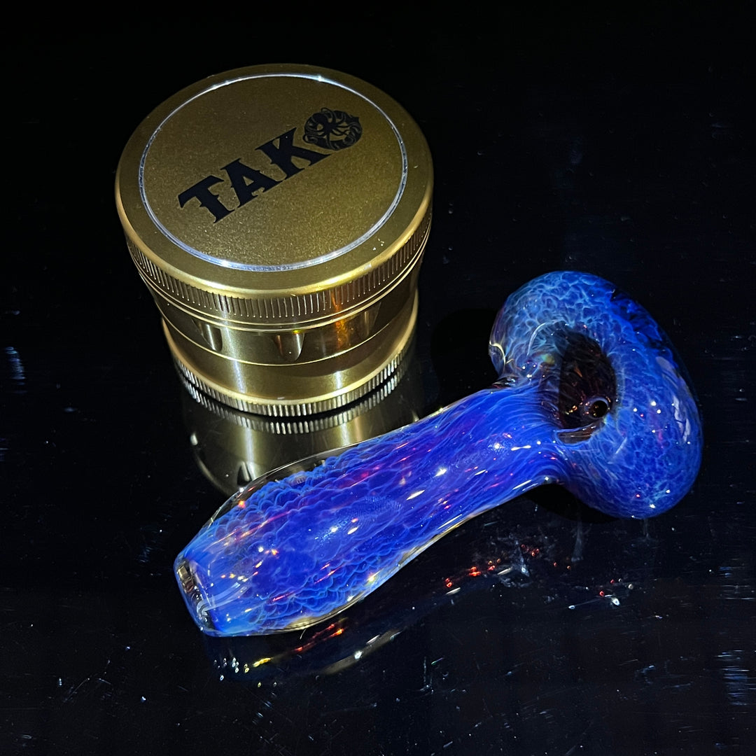 Purple Nebula Pipe + Grinder Combo Glass Pipe Tako Glass   