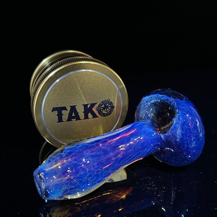 Purple Nebula Pipe + Grinder Combo Glass Pipe Tako Glass   