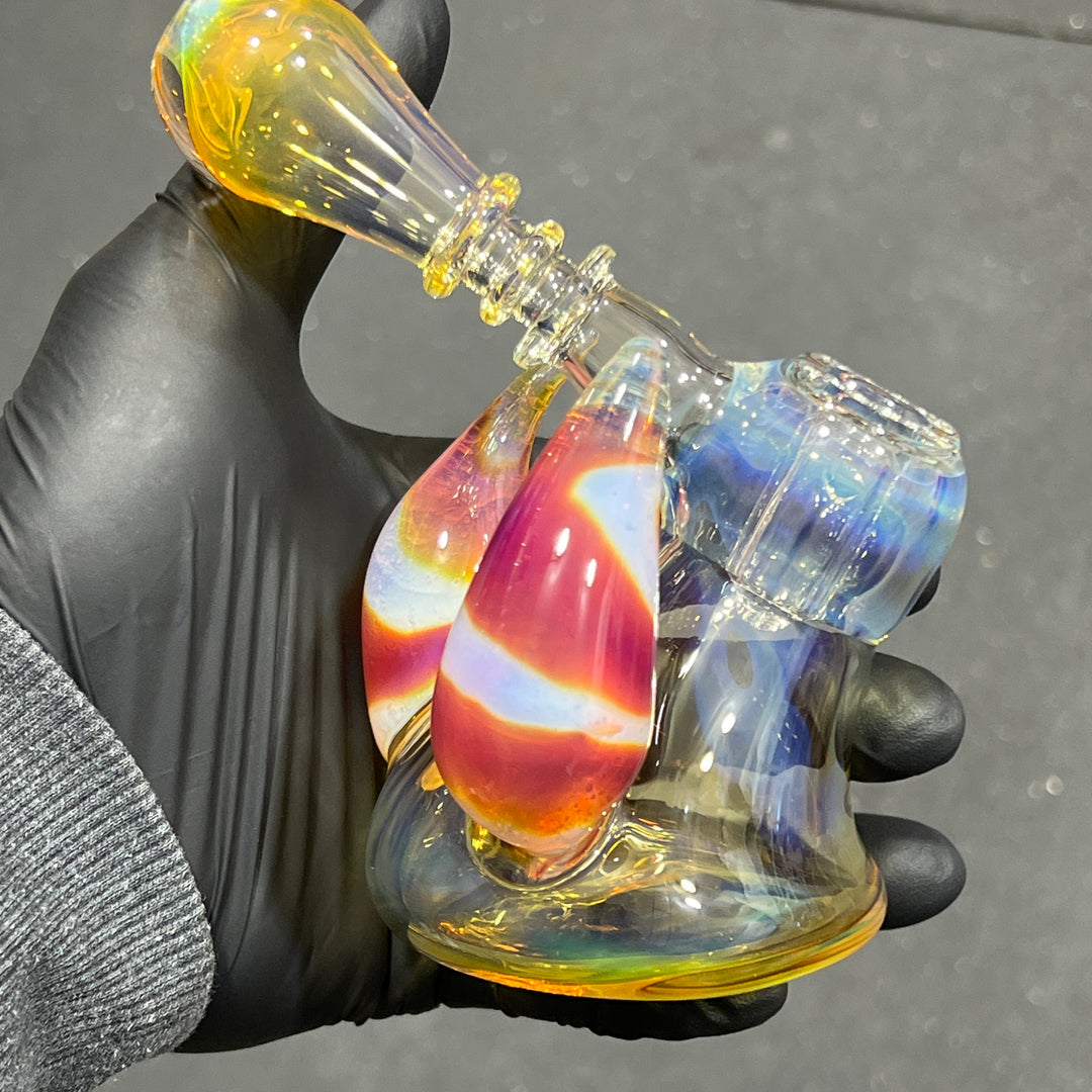 Purple Hash Squatlock Glass Pipe Tako Glass   