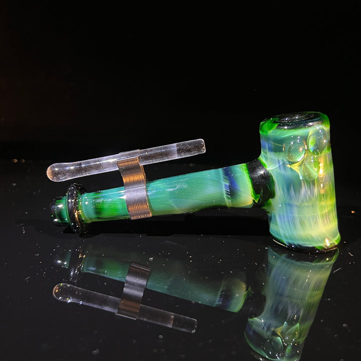 Green Money Hash Hammer Glass Pipe KOP Glass   