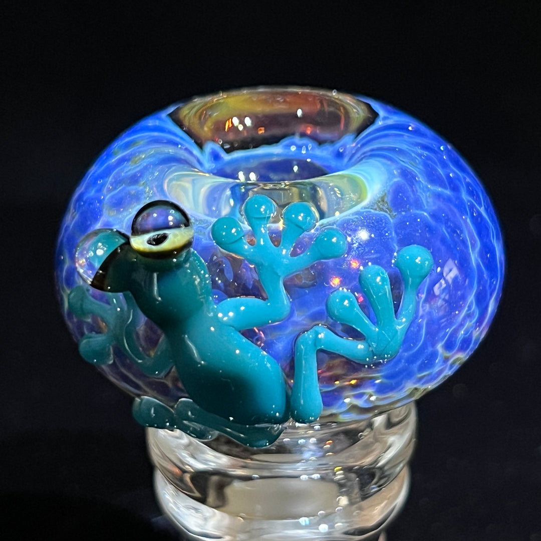 14mm Purple Nebula Frog PullSlide Tako x Beezy Collab Accessory Tako Glass   