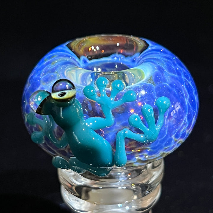 14mm Purple Nebula Frog PullSlide Tako x Beezy Collab Accessory Tako Glass   