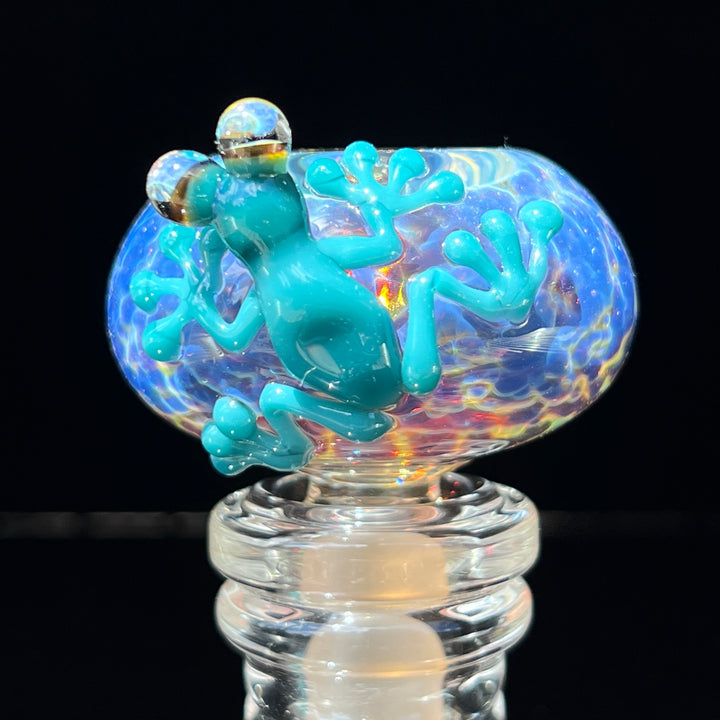 14mm Purple Nebula Frog PullSlide Tako x Beezy Collab Accessory Tako Glass   