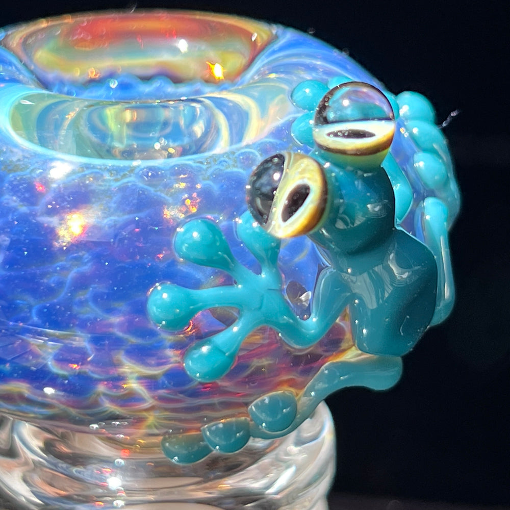 14mm Purple Nebula Frog PullSlide Tako x Beezy Collab Accessory Tako Glass   