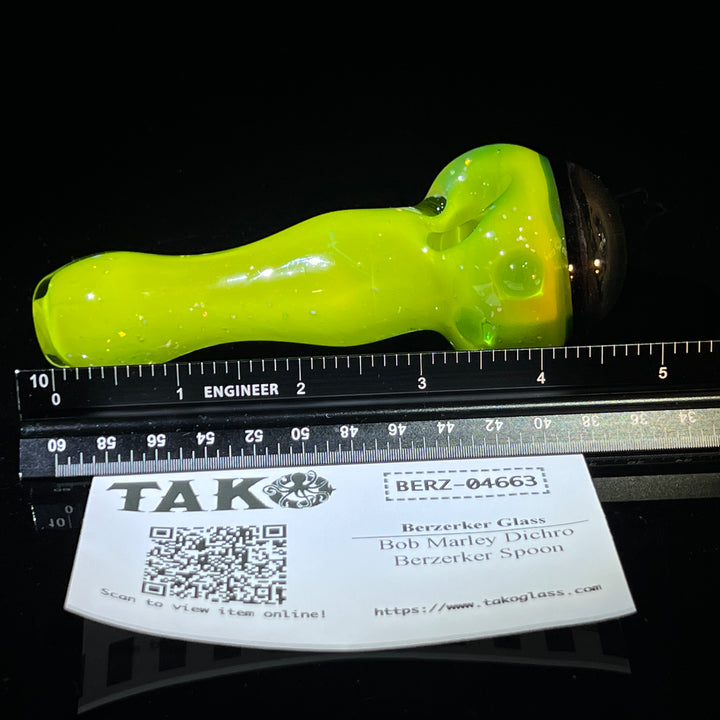 Bob Marley Dichro Berzerker Spoon Glass Pipe Berzerker Glass   