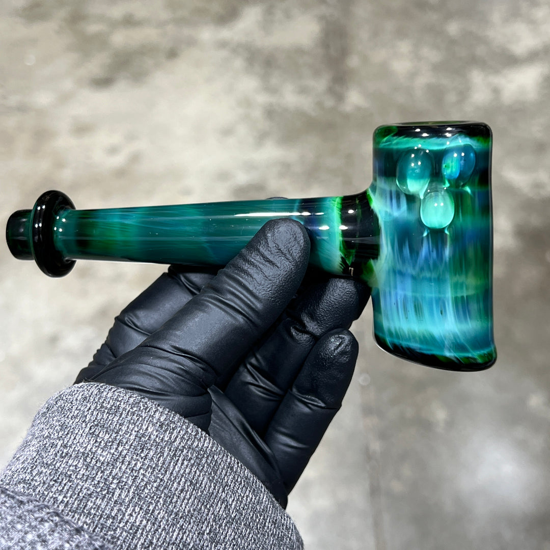 Green Money Hash Hammer Glass Pipe KOP Glass   