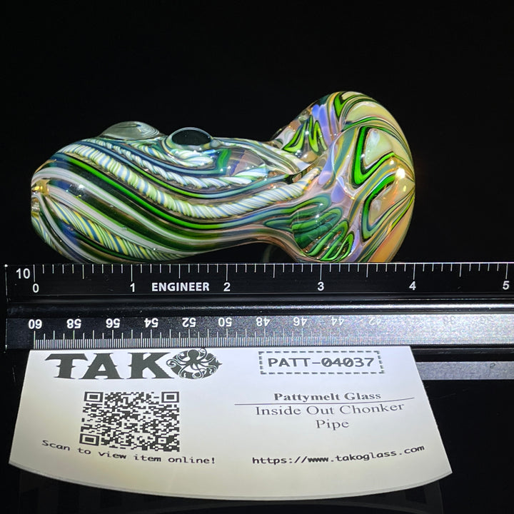 Inside Out Chonker Pipe + Case Combo Glass Pipe Pattymelt Glass   