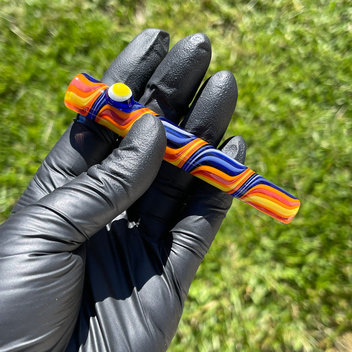 Twisty Stacks Chillum Glass Pipe Gladstone Glass   